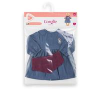 Corolle BB42 ROBE EN JEAN MANCHES LONGUES & FOULARD PETIT EXPLORATEUR