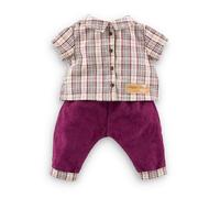 Corolle - Chemise À Carreaux & Pantalon Petit Explorateur, Vêtement Poupon 36cm, dès 2 Ans, 9000142110