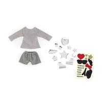 Corolle - FBL54 - Ensemble Sweat & Short À Customiser pour Poupée Ma Chérie Création