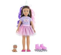 Corolle Girls - Coffret Luna Licorne, poupée Mannequin, 28cm, 4 Accessoires, dès 4 Ans, 9000600250