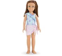 Corolle Girls - Coffret Zoé à la Plage, poupée Mannequin, 5 Accessoires, 28cm, dès 4 Ans, 9000600140