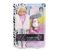 Corolle Girls Valentine Winter Set, Dressing Doll in Winter Outfit with Cuddly J