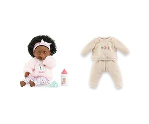 Corolle Lot de Mon Premier Poupon, Bébé Calin Caroline, 30cm, dès 18 Mois, 9000100820 Jogging Beige, vêtement, pour Poupon 30cm, 9000111200