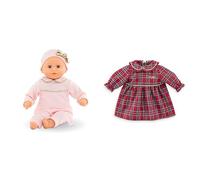 Corolle Lot de Mon Premier Poupon, Bébé Calin Manon Pays des Rêves, 30cm, dès18 Mois, 9000100270 Robe, en Fêtes, vêtement, pour Poupon 30cm, dès 18 Mois, 9000111100
