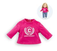 Corolle MC T-SHIRT FUCHSIA ACADEMY MANCHES LONGUES