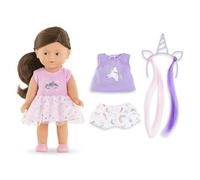 Corolle - Mes Mini Corollines, Coffret Romy Licorne, 20cm, dès 3 Ans, 9000240140