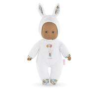 Poupon Petit coeur lapin blanc - COROLLE - 9000100710 - Capuche munie d'oreilles de lapereau - 30cm blanc TU