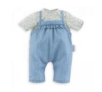 Corolle - Mon Grand Poupon - Overall & Blouse Babypop 36 cm - Mixte - Enfant - Bleu