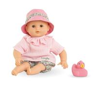 Corolle – Poupon Mon Premier Bébé Bain Coralie, 30 cm, avec jouet canard, dès 18 mois