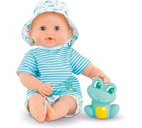 Corolle - Mon Premier Poupon, Bébé Bain Marin, 30cm, dès 18 Mois, avec Jouet de Bain Grenouille, 9000100530