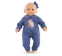 Corolle Poupon Bébé Calin Capucine Ourson 30 cm Dès 18 mois Bleu