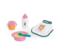 Corolle - Petit Coffret Repas Rose, 5 Accessoires, pour Poupon 30cm, dès 18 Mois, 9000111130
