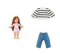 Corolle - Prune, poupée Ma Corolle + Marinière + Jean et Ceinture, dès 4 ans