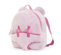 Corolle - Sac à Dos, Porte-Poupon Peluche Rose, Accessoire, pour Poupons 30cm, dès 3 Ans, 9000111170
