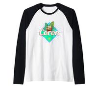 Coron Island Philippines Noix de Coco Retro Vacances Vintage Manche Raglan