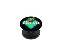 Coron Island Philippines Noix de Coco Retro Vacances Vintage PopSockets PopGrip Adhésif