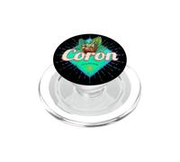 Coron Island Philippines Noix de Coco Retro Vacances Vintage PopSockets PopGrip pour MagSafe