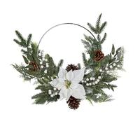 CORONA CON FLOR PASCUA BLANCA