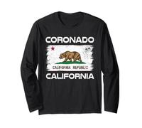 Coronado Island San Diego Coronado Beach Drapeau de la Californie Manche Longue