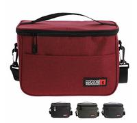 Coronel Tapiocca - Sac Isotherme Repas Parfait pour Bureau, Pique-nique, Voyages - lunch box isotherme - sac lunch box - petit sac isotherme - glacière souple isotherme - Sidney (Rouge)