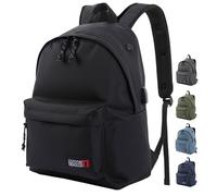 Coronel Tapiocca Urban, Sac à Dos Scolaire et pour Ordinateur Portable Homme, 20 Grande Longueur, Noir