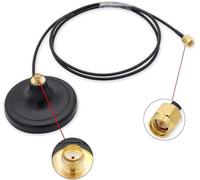 CORONIR Base de montage magnétique pour antenne GSM 3G 4G 5G avec câble d'extension WiFi de 3 m pour routeur WiFi 4G LTE modem hotspot adaptateur mobile amplificateur de signal de téléphone portable