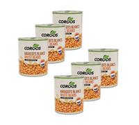 COROOS - Lot 6x Haricots blancs à la tomate - Conserve 800g