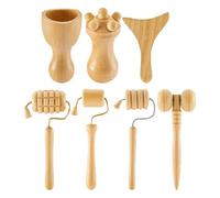 Corpes de massage sculpteurs du corps - Butées de massage en tissu profond | Ensemble de thérapie de consultation, outil de massage en bois à main, outils de massage manuels pour sculpter