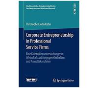 Corporate Entrepreneurship In Professional Service Firms