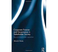 Corporate Finance And Governance In Stakeholder Society