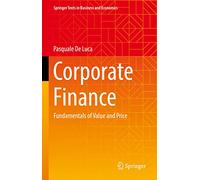 Finance d'entreprise : Fondamentaux de la valeur et du prix – Springer Verlag