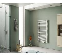 Corpotherma Eco-Plus Radiateur sèche-serviettes de bain, à eau, tubes droits en acier de précision, blanc, profondeur : 30mm, ECP1121500, Exécution: 500x1121x30mm, Watt : 520