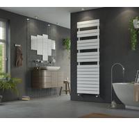 Corpotherma Panio Scala radiateur sèche-serviettes de bain, à eau, panneaux droits en acier de précision, blanc, profondeur : 86mm, PAS1195500W, Exécution: 500x1195mm