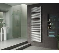 Corpotherma Ponera Duo radiateur sèche-serviettes de bain, à eau, tubes droits en acier de précision, profondeur : 74mm, blanc, POD1209600W, Exécution: 600x1209x30mm