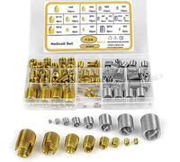 Corpower Filets Rapportés M2 M3 M4 M5 M6 M8 M10 M12 Insert Fileté 124 Pièces Inserts Autotaraudeur Combiné Kit pour Reparation Filetage