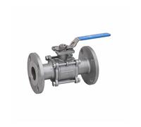 Corps à passage intégral à montage direct à bille PN16 en acier inoxydable à bride de 2 po