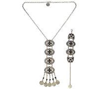 Corps Chaîne Chaîne De Corps Bijoux De Corps Body Chain Bijoux Cour Vintage De La Mode Européenne Et Américaine Sculpté Géométrique Ovale Découpe Longue Pièce De Monnaie Frange Diamant Collier Bracele