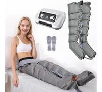Corps Complet Appareil Drainage Lymphatique, Possibilité De Minutage Bottes Masseur De Jambes à Compression D'Air Botte, Anti Jambes Lourdes
