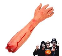 Corps coured Partie Halloween réaliste Effrayant en Vinyle décoratif Arme coupée Halloween Dorations des Accessoires pour Un Truc de fête à la Maison hantée, Un Faux Bras aléatoire, Fausse Main, Part