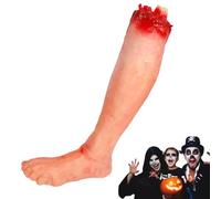 Corps coured Partie Halloween réaliste Effrayant en Vinyle décoratif décoratif de Jambe coupée Halloween Dorations pour la fête hantée de la Maison, Un Faux Bras aléatoire, Fausse Main, Parties du co