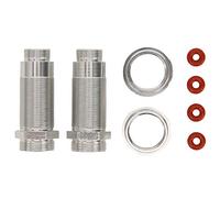 Corps d'amortisseur Avant en Alliage d'aluminium avec Anneau de régulation, Accessoires de Mise à Niveau durables Haute résistance pour Voiture TRAXXAS Slash 2WD RC Noir Argent (S Argent)