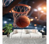Corps de Basket Ball 3d Papier Peint Intissé Fresque Murale 200x140 cm Sportif Poster Murale Photo pour Salon, Chambre, Salle à Manger, Effaçable Papier Peint Panoramique