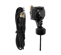 Corps de machine à tatouage rotatif - Moteur d'entraînement direct en alliage en alliage en aluminium avec interface RC, 8500 tr/min pour les poignées de stylo de tatouage personnalisées,Noir