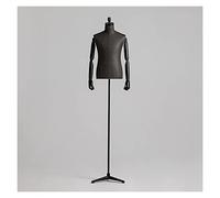 Corps de mannequin masculin réglable, forme de robe de mannequin commerciale haute avec support, bras et tête en bois, modèle factice de grande taille pour homme pour présentation de vêtements