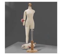 Corps de Mannequin, Mini Forme de Robe à Demi-échelle, Mannequin pinnable de Taille 1/4 1/3 1/2 avec Support en Bois(1/3 Size)