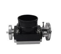 CORPS DE PAPILLON COLLECTEUR D'ADMISSION EN ALUMINIUM BILLETTE À HAUT DÉBIT 65MM 70MM 80MM 90MM Corps Papillon(90MM BLACK)