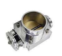 Corps de papillon moteur Vanne papillon Corps de papillon de collecteur d'admission en aluminium billette à haut débit de 65 mm, 70 mm, 80 mm et 90 mm(90MM SILVER)