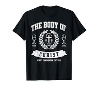 Corps de première Communion du Christ Catholique Jésus Eucharistie T-Shirt