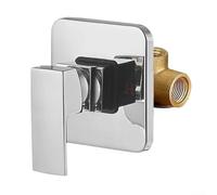 Corps de robinet de douche en cuivre pour installation dissimulée, robinet mural encastré à fonction unique pour systèmes de plomberie de salle de bain (argent)