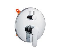 Corps de robinet douche encastré for salle bain, interrupteur mural avec boîtier intégré(C1-dual function)